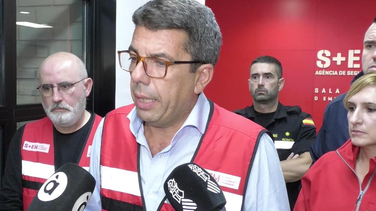 Mazón eliminó en cuatro meses la Unidad Valenciana de Emergencias, una «ocurrencia» heredada de Ximo Puig